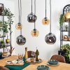 Ripoll lampa wisząca, kula świetlna, lampa wisząca bursztynowy, przydymiony, 6-punktowe