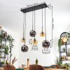 Ripoll Lampa wisząca, Kula świetlna, Lampa wisząca W kolorze bursztynu, Przydymiony, 6-punktowe