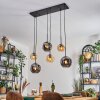 Ripoll Lampa wisząca, Kula świetlna, Lampa wisząca W kolorze bursztynu, Przydymiony, 6-punktowe