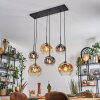 Ripoll lampa wisząca, kula świetlna, lampa wisząca bursztynowy, przezroczysty, przydymiony, 6-punktowe