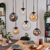 Gastor lampa wisząca, kula świetlna, lampa wisząca bursztynowy, przezroczysty, przydymiony, 6-punktowe