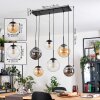 Gastor lampa wisząca, kula świetlna, lampa wisząca bursztynowy, przezroczysty, przydymiony, 6-punktowe