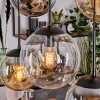 Gastor lampa wisząca, kula świetlna, lampa wisząca bursztynowy, przezroczysty, przydymiony, 6-punktowe