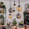 Gastor Lampa wisząca, Kula świetlna, Lampa wisząca W kolorze bursztynu, Przezroczysty, Przydymiony, 6-punktowe
