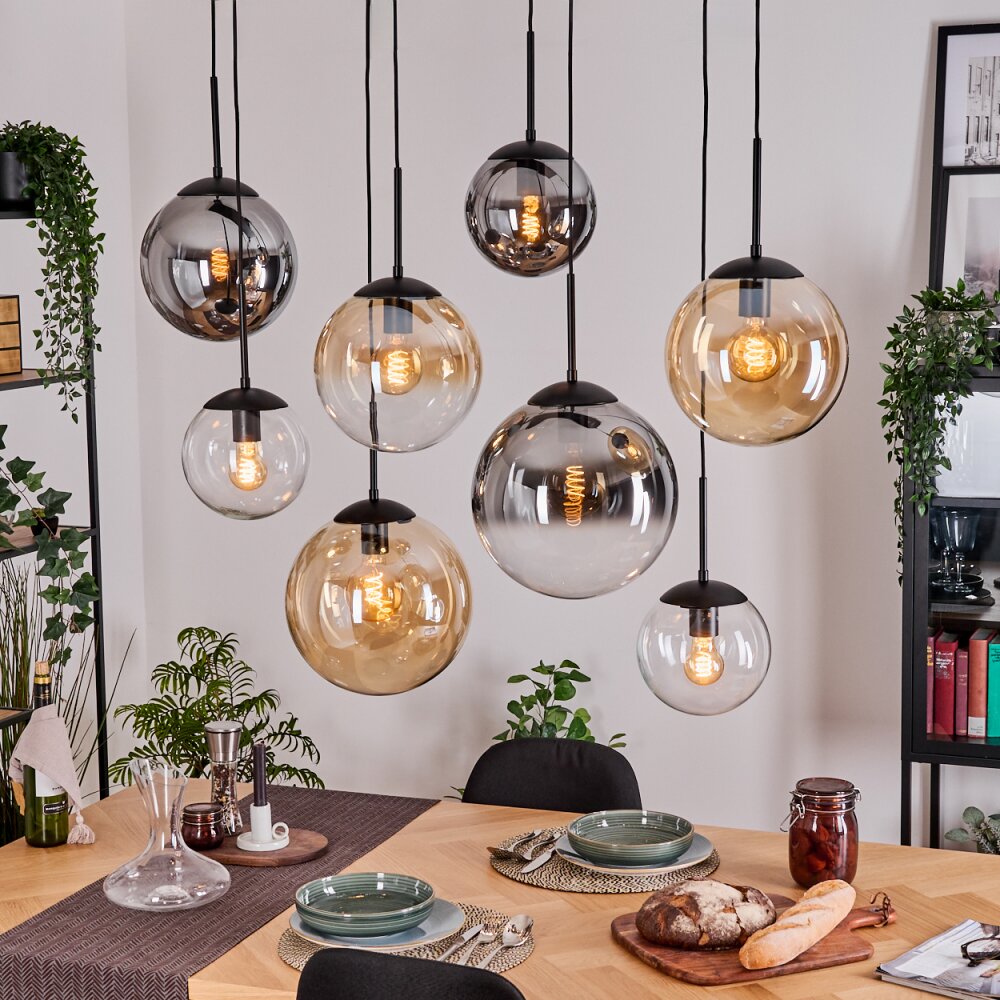 Gastor Lampa wisząca, Kula świetlna, Lampa wisząca W kolorze bursztynu, Przezroczysty, Przydymiony, 8-punktowe main product photo