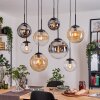 Gastor Lampa wisząca, Kula świetlna, Lampa wisząca W kolorze bursztynu, Przezroczysty, Przydymiony, 8-punktowe