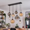 Gastor Lampa wisząca, Kula świetlna, Lampa wisząca W kolorze bursztynu, Przezroczysty, Przydymiony, 8-punktowe