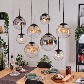 Gastor Lampa wisząca, Kula świetlna, Lampa wisząca W kolorze bursztynu, Przezroczysty, Przydymiony, 8-punktowe