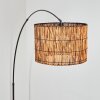 Cando lampa stojąca, lampa podłogowa łukowa chrom, czarny, 1-punktowy