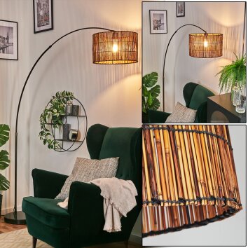 Cando Lampa stojąca, Lampy łukowe Chrom, Czarny, 1-punktowy