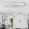 Xarel Lampa sufitowa, Panel LED Biały, 1-punktowy