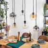 Koyoto Lampa wisząca, Kula świetlna, Lampa wisząca W kolorze bursztynu, Przezroczysty, Przydymiony, 6-punktowe