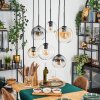 Koyoto Lampa wisząca, Kula świetlna, Lampa wisząca W kolorze bursztynu, Przezroczysty, Przydymiony, 6-punktowe