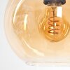 Koyoto Lampa wisząca, Kula świetlna, Lampa wisząca W kolorze bursztynu, Chrom, Przezroczysty, Przydymiony, 6-punktowe