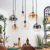 Koyoto Lampa wisząca, Kula świetlna, Lampa wisząca W kolorze bursztynu, Przezroczysty, Przydymiony, 6-punktowe