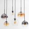 Koyoto Lampa wisząca, Kula świetlna, Lampa wisząca W kolorze bursztynu, Przezroczysty, Przydymiony, 6-punktowe