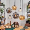 Ripoll Lampa wisząca, Kula świetlna, Lampa wisząca W kolorze bursztynu, Przezroczysty, Przydymiony, 6-punktowe