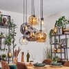 Ripoll Lampa wisząca, Kula świetlna, Lampa wisząca W kolorze bursztynu, Przezroczysty, Przydymiony, 6-punktowe
