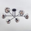 Ripoll Lampa sufitowa, Kula świetlna Chrom, Przezroczysty, Przydymiony, 6-punktowe