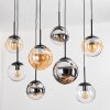 Gastor lampa wisząca, kula świetlna, lampa wisząca bursztynowy, chrom, przezroczysty, przydymiony, 8-punktowe