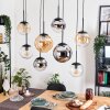 Gastor Lampa wisząca, Kula świetlna, Lampa wisząca W kolorze bursztynu, Chrom, Przezroczysty, Przydymiony, 8-punktowe