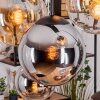 Gastor Lampa wisząca, Kula świetlna, Lampa wisząca W kolorze bursztynu, Chrom, Przezroczysty, Przydymiony, 8-punktowe