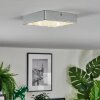Elmar Lampa sufitowa, Panel LED Srebrny, 1-punktowy