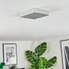 Elmar Lampa sufitowa, Panel LED Srebrny, 1-punktowy
