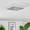 Elmar Lampa sufitowa, Panel LED Srebrny, 1-punktowy