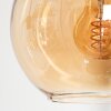 Koyoto Lampa wisząca, Kula świetlna, Lampa wisząca W kolorze bursztynu, Chrom, Przezroczysty, Przydymiony, 6-punktowe