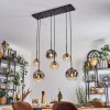 Ripoll lampa wisząca, kula świetlna, lampa wisząca bursztynowy, przezroczysty, przydymiony, 6-punktowe
