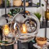 Ripoll lampa wisząca, kula świetlna, lampa wisząca przezroczysty, przydymiony, 6-punktowe