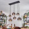 Ripoll Lampa wisząca, Kula świetlna, Lampa wisząca Przezroczysty, Przydymiony, 6-punktowe