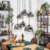 Ripoll Lampa wisząca, Kula świetlna, Lampa wisząca Przezroczysty, Przydymiony, 6-punktowe