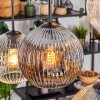 Ripoll lampa wisząca, kula świetlna, lampa wisząca bursztynowy, przezroczysty, przydymiony, 6-punktowe