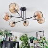 Ripoll lampa sufitowa, kula świetlna bursztynowy, 6-punktowe