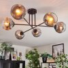 Ripoll Lampa sufitowa, Kula świetlna Chrom, Przezroczysty, Przydymiony, 6-punktowe
