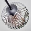 Ripoll Lampa sufitowa, Kula świetlna Chrom, Przezroczysty, Przydymiony, 6-punktowe