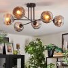 Ripoll Lampa sufitowa, Kula świetlna Chrom, Przezroczysty, Przydymiony, 6-punktowe