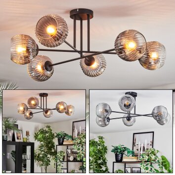 Ripoll Lampa sufitowa, Kula świetlna Przezroczysty, Przydymiony, 6-punktowe Ripoll Lampa sufitowa, Kula świetlna Przezroczysty, Przydymiony, 6-punktowe