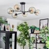 Ripoll Lampa sufitowa, Kula świetlna W kolorze bursztynu, Przezroczysty, 6-punktowe