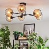 Ripoll Lampa sufitowa, Kula świetlna W kolorze bursztynu, Przezroczysty, 6-punktowe