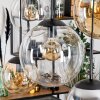Gastor lampa wisząca, kula świetlna, lampa wisząca bursztynowy, chrom, przezroczysty, przydymiony, 6-punktowe
