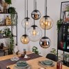 Gastor Lampa wisząca, Kula świetlna, Lampa wisząca W kolorze bursztynu, Chrom, Przezroczysty, Przydymiony, 6-punktowe