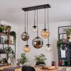 Gastor Lampa wisząca, Kula świetlna, Lampa wisząca W kolorze bursztynu, Chrom, Przezroczysty, Przydymiony, 6-punktowe