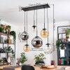 Gastor Lampa wisząca, Kula świetlna, Lampa wisząca W kolorze bursztynu, Chrom, Przezroczysty, Przydymiony, 6-punktowe