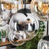 Gastor lampa wisząca, kula świetlna, lampa wisząca bursztynowy, chrom, przezroczysty, przydymiony, 8-punktowe