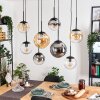 Gastor lampa wisząca, kula świetlna, lampa wisząca bursztynowy, przezroczysty, przydymiony, 8-punktowe