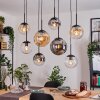 Gastor lampa wisząca, kula świetlna, lampa wisząca bursztynowy, przezroczysty, przydymiony, 8-punktowe