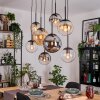 Gastor Lampa wisząca, Kula świetlna, Lampa wisząca W kolorze bursztynu, Przezroczysty, Przydymiony, 8-punktowe